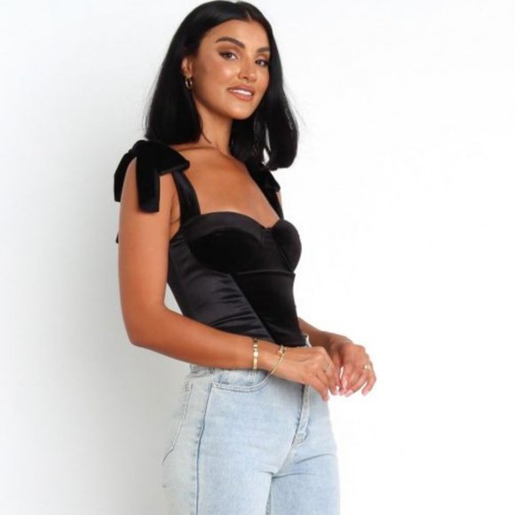 Petal & Pup Black Velvet Top - Picture 4 of 9